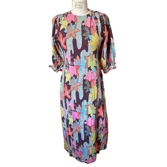 Rhode Groovy Abstract Floral Print Midi Sheath Size Small - Picture 1 of 5